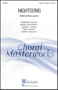 Nightsong SATB choral sheet music cover